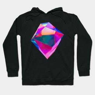 Abstract colored crystal №2 Hoodie